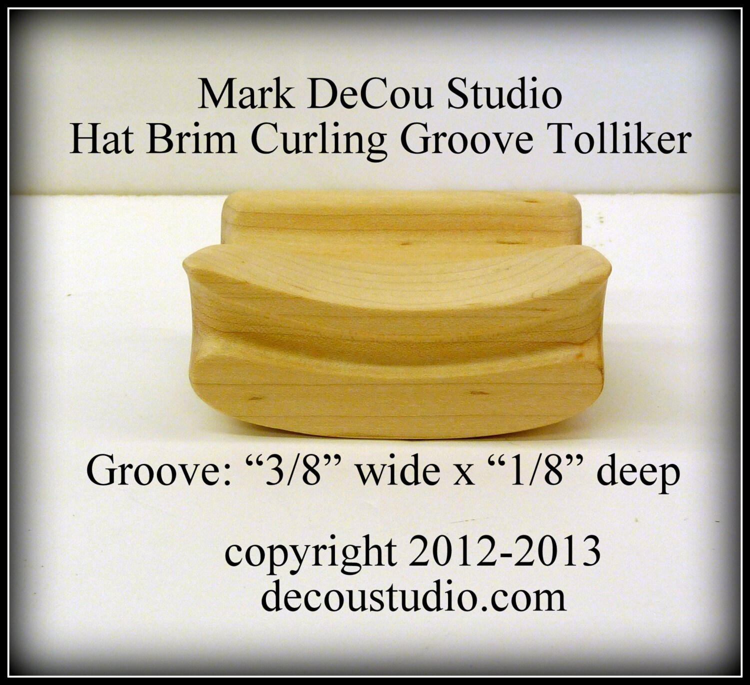 Built-to-order, Groove Tolliker Hat Making Tool Pencil Curl Hat Brim Shaper  Curler, 0.5 Inch Wide by 0.5 Inch Deep Groove Foot -  Singapore