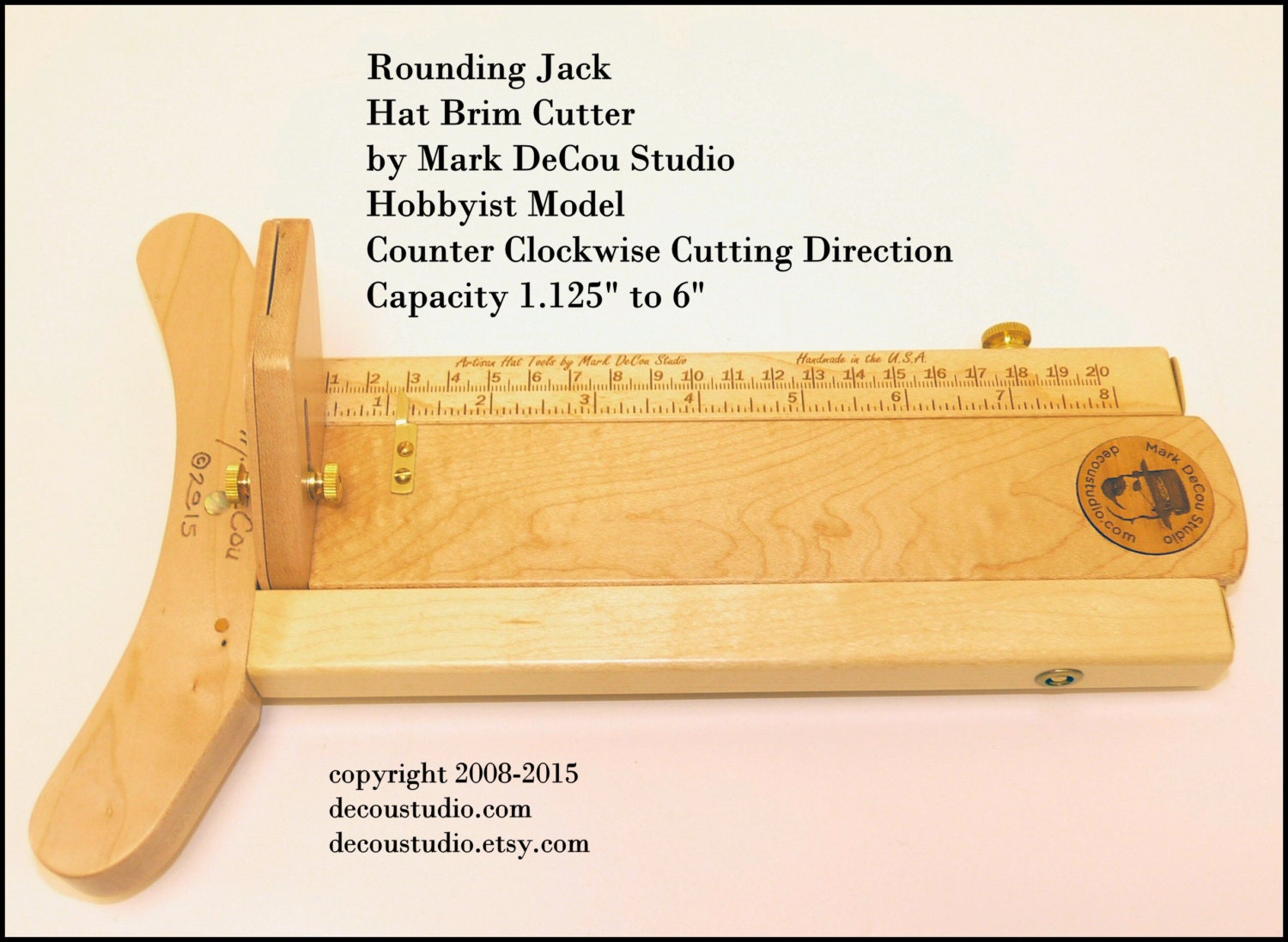 Built-to-Order, Hat Making Tool Rounding Jack, Hat Brim