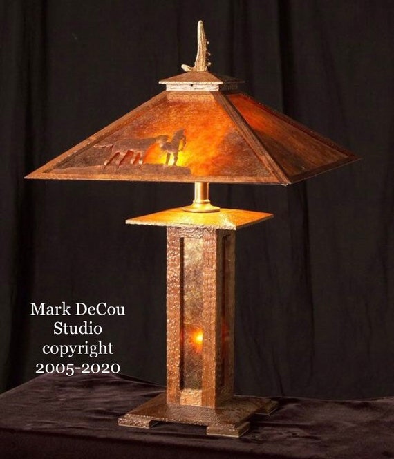 mission style table lamps