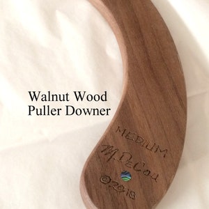 Built-To-Order, Handmade Millinery Hat Making Tool, Walnut Wood Puller Downer Hat Body Puller onto Crown Block
