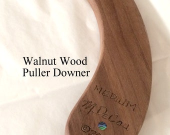 Built-To-Order, Handmade Millinery Hat Making Tool, Walnut Wood Puller Downer Hat Body Puller onto Crown Block