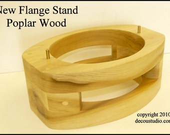 Built-to-Order, Hat Making Tool Flange Stand Millinery Hats Solid Poplar Wood Improved Design with Vintage Styling