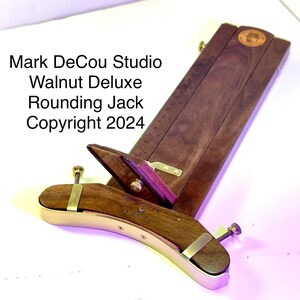 Built-to-Order, Hat Making Tool, Rounding Jack, Deluxe Model, COUNTER CLOCKWISE cutter, Maple Wood Adjustable Front Brass Shoe
