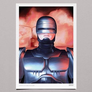 Robocop fan art. Digitally painted film poster, A3 art print