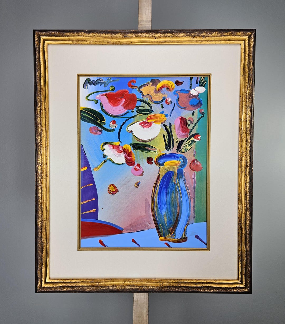 Peter Loewy　Drawings　限定500部 Peter Max 'faciliti-link: Flowers' Original Mixed Media, 1/1