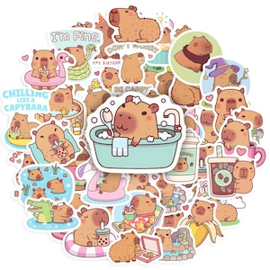 10/25/50 PCS Cavia Stickers Kawaii Cartoon Funny Kids Anime Leuke Huisdier DIY Schets Cadeau voor Telefoon Laptop Scrapbooking Waterdicht