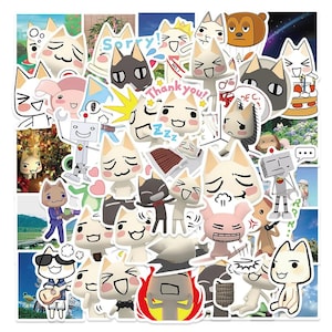 50 stücke Kawaii Toro Inoue Katze Aufkleber Wasserdicht DIY Niedlichen Cartoon Vinyl Aufkleber für Laptop Notebook Telefon Skateboard Kinder Geschenk