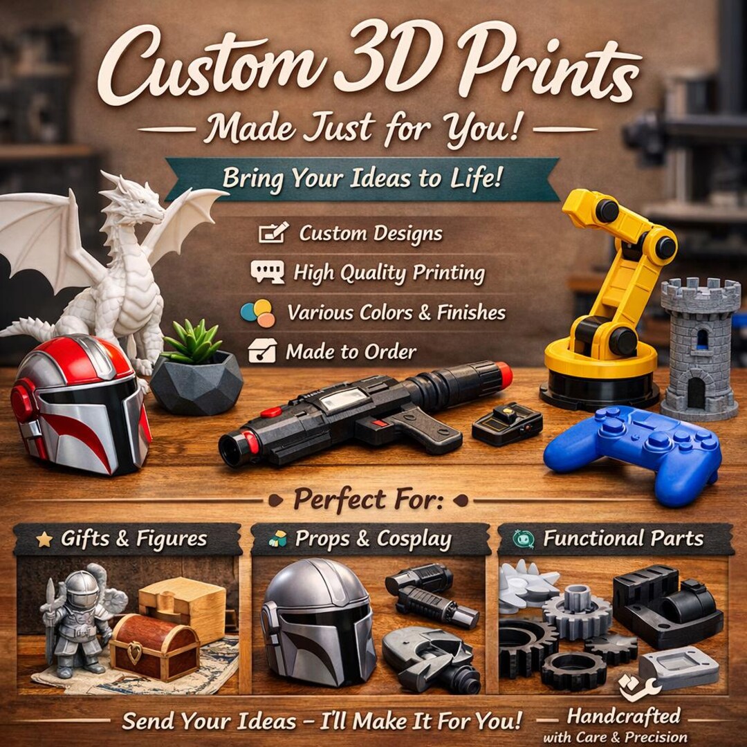 Custom 3d Print - Etsy