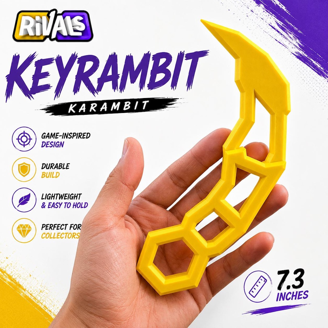 Réplica del Karambit Keyrambit / Inspirado en Rivals / Pieza de ...