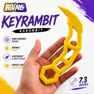 Schlüsselanhänger Karambit Replica | Inspiriert von Rivals | Sammlerstück | Gamer Geschenk