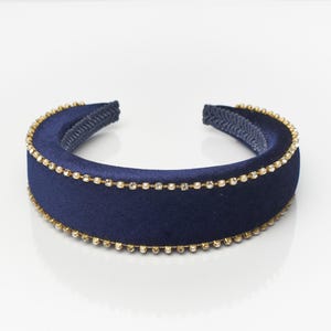 Navy Padded Headband - Etsy display picture 3