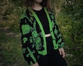 PRE-ORDER Magick Green n Black Cardigan