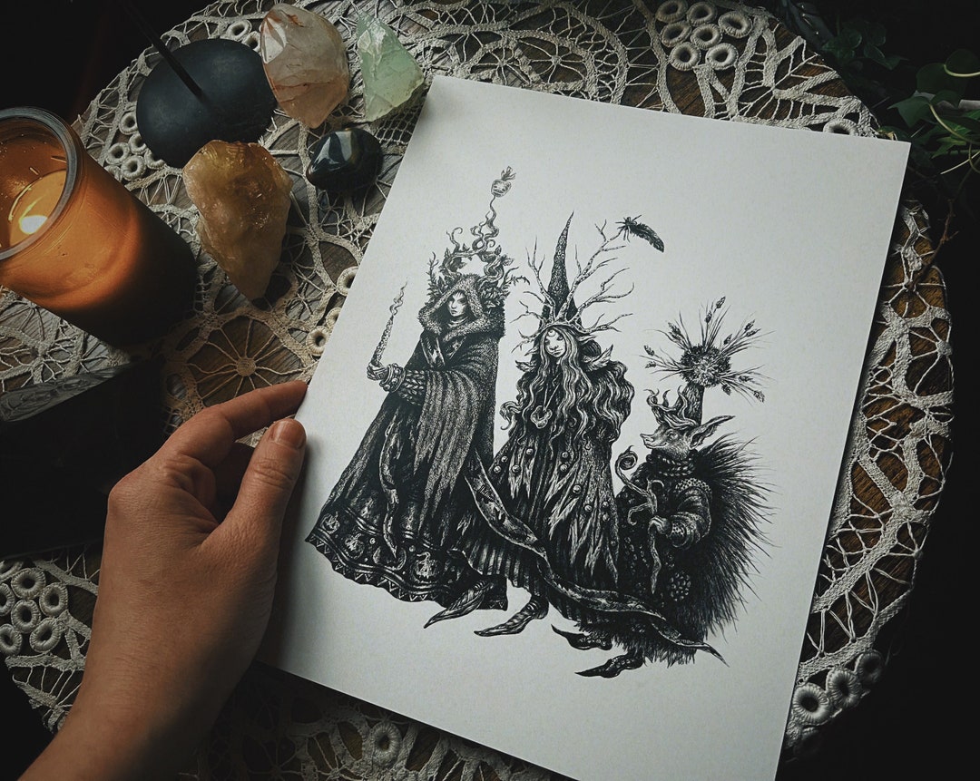 Samhain Faeries - 8.5x11 print