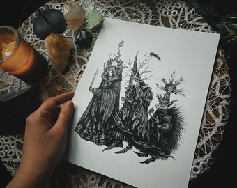 Samhain Faeries - 8.5x11 print