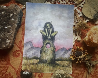 Impresión artística standing Stone Faerie 5x7