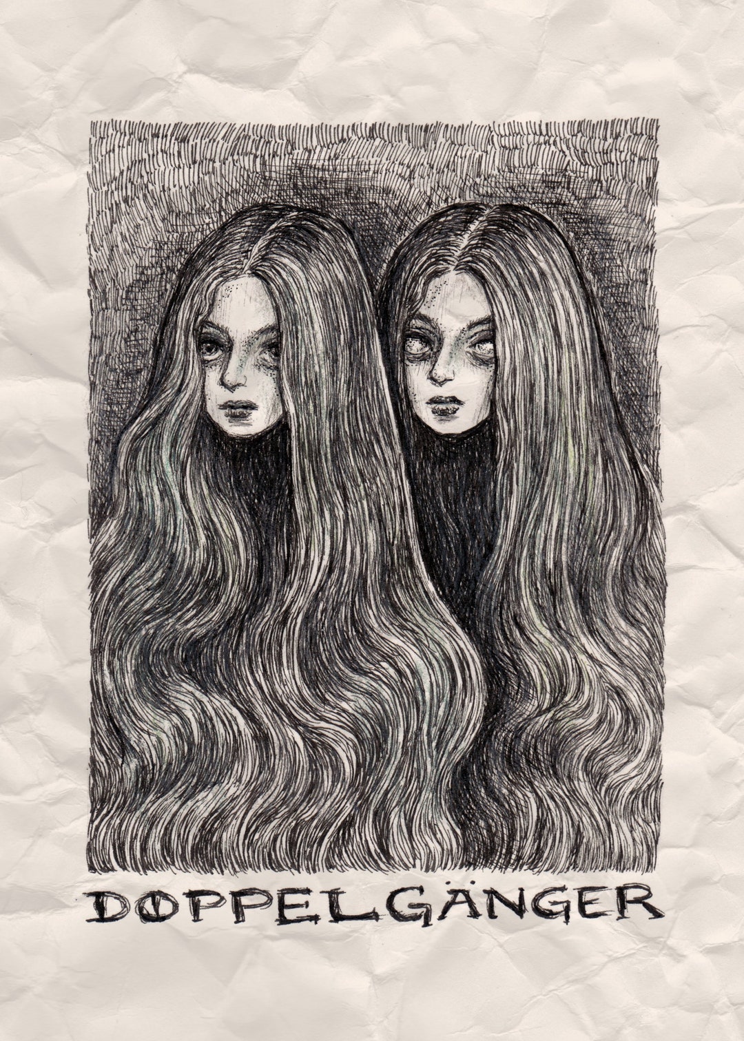 Doppelganger - Omen Collection 5x7 Art Print - Etsy