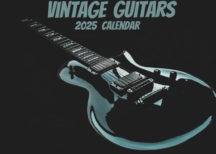 Guitar Calendar - Etsy