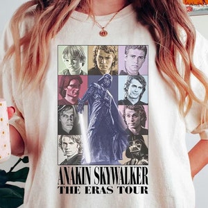 Anakin Skywalker Eras Tour Star Wars Shirt, Star Wars Anakin Skywalker Fan Gift Eras Shirt, Skywalker Merch, Star Wars Character forGift Tee