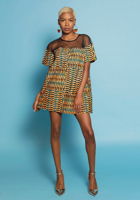 ankara tunic dress