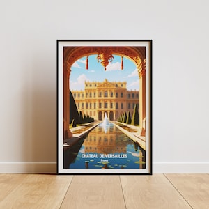 Chateau de Versailles Wall Art Print - Iconic French Palace Print, Vintage Home Decor, Gift for Travelers, Wall Art, Historical Landmark
