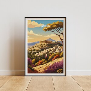 Athens Greece Wall Art Print - Athens Greece Travel print,  Athens Poster, Wedding Gift, Birthday present