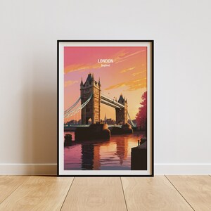 London England Wall Art Print - London Print, London Kunst, Wanddekoration, Geschenk für Reisende, Stadtliebhaber, Dekoration