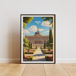 Madrid Spain Wall Art Print - Madrid Art Print, Spain Wall Decor, Unique Gift, Home Decor, Travel Lovers, Birthday Present