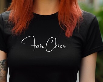 Fait Chier, "Damn it." Parisian Chic Graphic Tee, French Lover T, Francophile, Minimalist Tee, French Language Tee, Travel France Tee