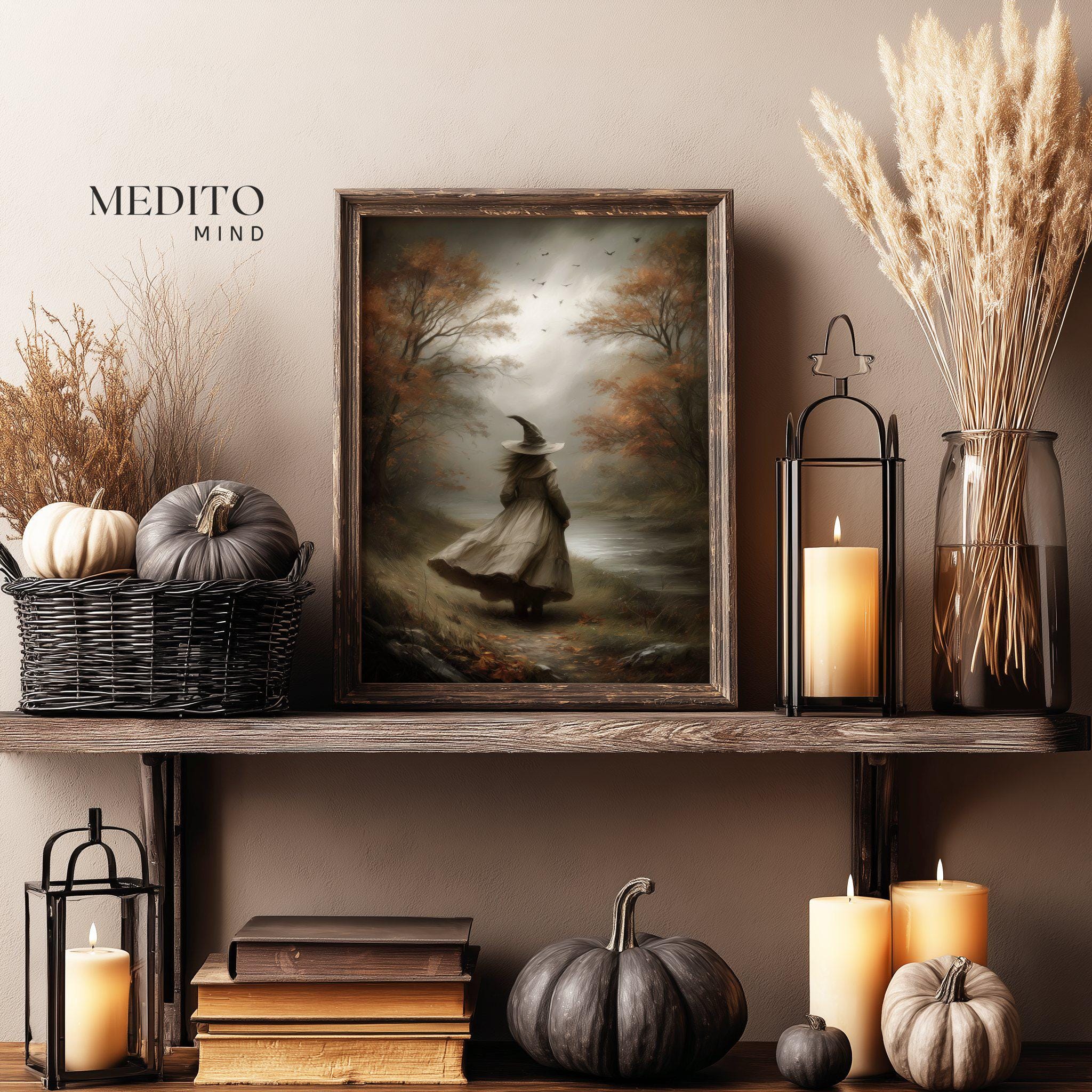 Halloween Wall Art Bundle | Spooky Fall Decoration | Dark Moody ...