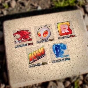 5 transparante stickers | Katowice 2014 | CS2 | Counter Strike 2 | CS GO