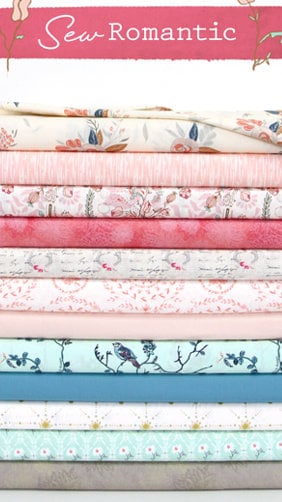 Sew Romantic Bundle - 12 Fat Quarters by Art Gallery Fabric, Stitch Your Style - Beautiful Quilt Premium Cotton --------FREE SHIPPING-------