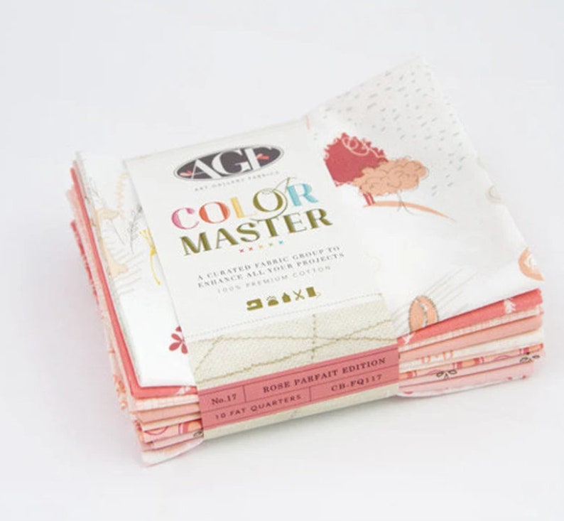 Rose Parfait Bundle No 17 Color Master, 10 Fat Quarter Bundle from Art Gallery Fabric, Premium Cotton 18 x 22 FQ FREE SHIPPING image 4