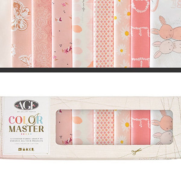 Rose Parfait Bundle No 17 - Color Master, 10 Fat Quarter Bundle from Art Gallery Fabric, Premium Cotton 18 x 22 FQ -------FREE SHIPPING-----