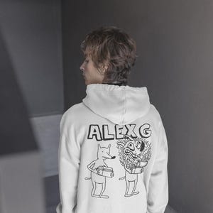 Alex G Hoodie | Rock Music Hoodie |  Sarah | Treehouse | Change | Trick Album | Race Album | Alex G Merch | Hooded Sweatshirt