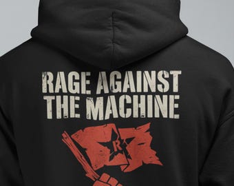 Wut gegen die Maschine Hoodie | Rock Musik Hoodie | Aufwachen | Töten im Namen | Wut gegen die Maschine Merch | Hoodie aus Baumwolle