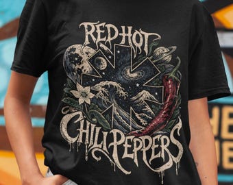 Red Hot Chili Peppers T-Shirt - Californication - Red Hot Chili Peppers Merch - Unisex Rock Tee - Rock-Liebhaber Geschenk - Premium Musik Merch