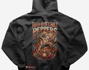 Red Hot Chili Peppers Hoodie - Can't Stop - Red Hot Chili Peppers Merch - Unisex Rock Hoodie - Rock-Liebhaber Geschenk - Premium Musik Bekleidung