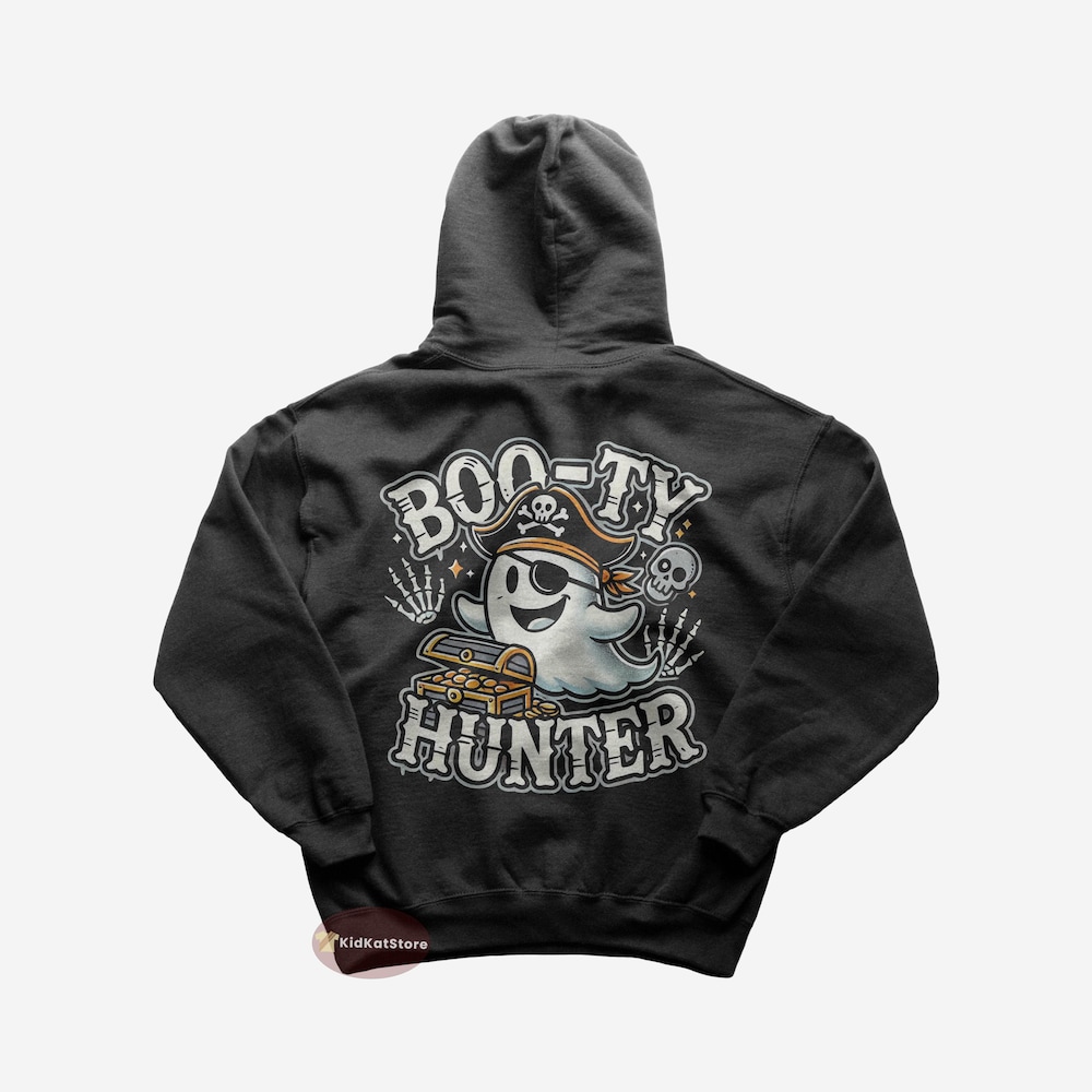 Booty Hunter Hoodie - Halloween Designed Hoodie - Spooky Halloween Hoodie - Ghost Hoodie - Pumpkin Hoodie - Funny Halloween Hoodie