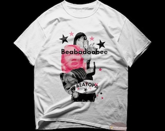 Camiseta Beabadoobee / Camiseta de música rock / Café / Beatopia / Parcheada / Merchandising de Beabadoobee / Camiseta de algodón