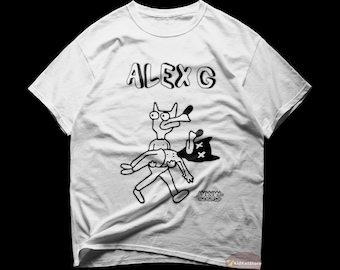 Alex G Tシャツ | ロックミュージックシャツ | Mary | Things To Do | レース | トリックアルバム | レースアルバム | Alex G グッズ | コットンTシャツ