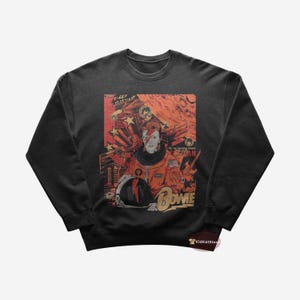 David Bowie Sweatshirt | Rock Music Sweatshirt | Starman | Let&#39;s Dance | Laughing With Liza | David Bowie Merch | Crewneck Sweatshirt