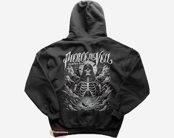 Pierce The Veil Hoodie - Hell Above - Pierce The Veil Merch - Unisex Rock Hoodie - Gift for Post-Hardcore Lovers - Premium Music Apparel