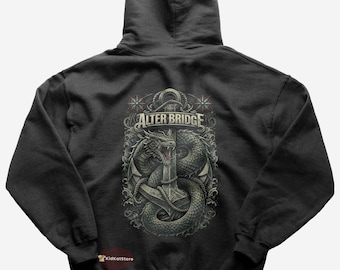 Alter Bridge Hoodie - Amsel - Alter Bridge Merch - Unisex Rock Hoodie - Geschenk für Rock-Liebhaber - Premium Musikbekleidung - Rock Merch