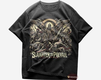 希少　UP ALL NIGHT/SLAUGHTER rare box shirt Slaughter to Prevail T-shirt - Metal Music Shirt - Demolisher