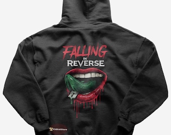 Fallen in Reverse Hoodie - Beliebtes Monster - Fallen in Reverse Merch - Rock Musik Hoodie - Geschenk für Rock Liebhaber - Premium Musik Bekleidung