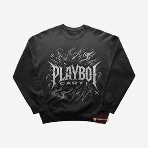 Sudadera Playboi Carti - TODO ROJO - Merchandising de Playboi Carti - Sudadera de hip-hop - Regalo para amantes del rap - Ropa musical premium - Merchandising de hip-hop