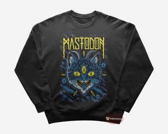 Mastodon Sweatshirt | Metal Music Sweatshirt | Divinations | Leviathan | Iron Tusk | High Road | Mastodon Merch | Crewneck Sweatshirt