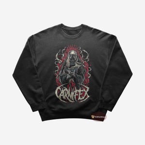 Carnifex Sweatshirt | Metal Music Sweatshirt | The Heretic Anthem | Drown Me In Blood | Hell Chose Me | Carnifex Merch | Crewneck Sweatshirt