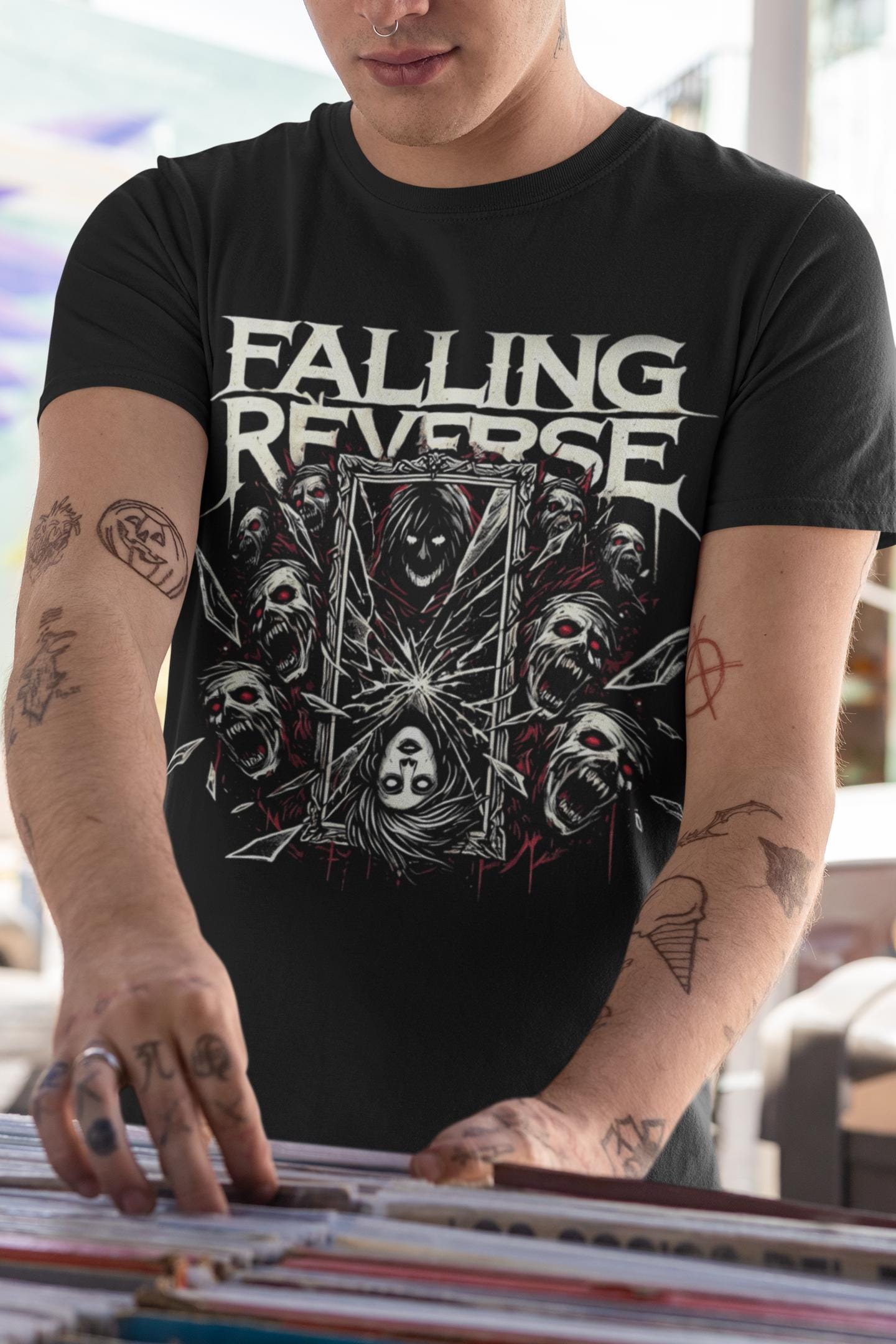 Falling in Reverse T-shirt Popular Monster Falling in Reverse Merch ...