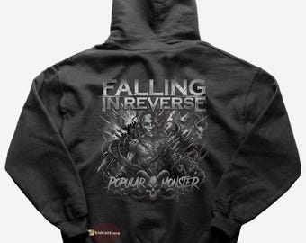 Falling In Reverse Hoodie - Beliebte Monster - Falling In Reverse Merch - Unisex Rock Hoodie - Geschenk für Rock-Liebhaber - Premium Musik Bekleidung